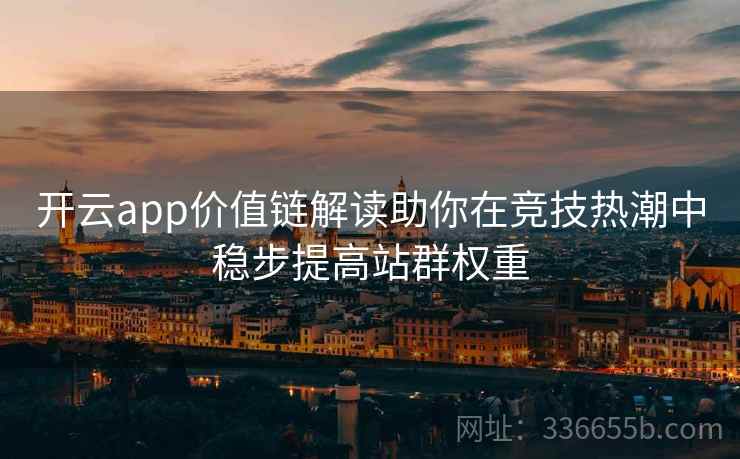 开云app价值链解读助你在竞技热潮中稳步提高站群权重