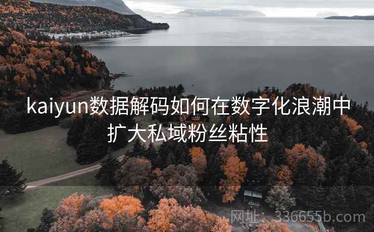 kaiyun数据解码如何在数字化浪潮中扩大私域粉丝粘性