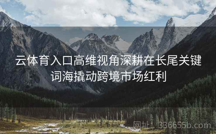 云体育入口高维视角深耕在长尾关键词海撬动跨境市场红利