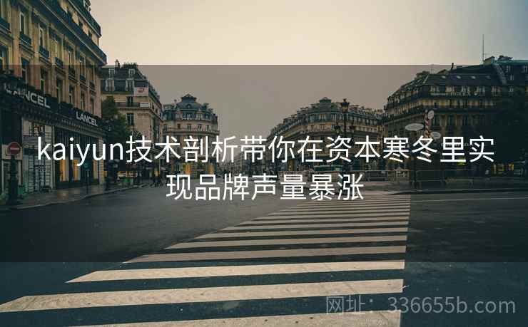 kaiyun技术剖析带你在资本寒冬里实现品牌声量暴涨