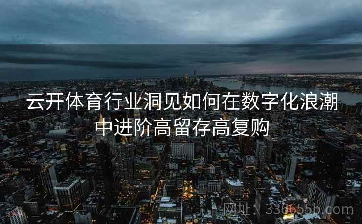 云开体育行业洞见如何在数字化浪潮中进阶高留存高复购