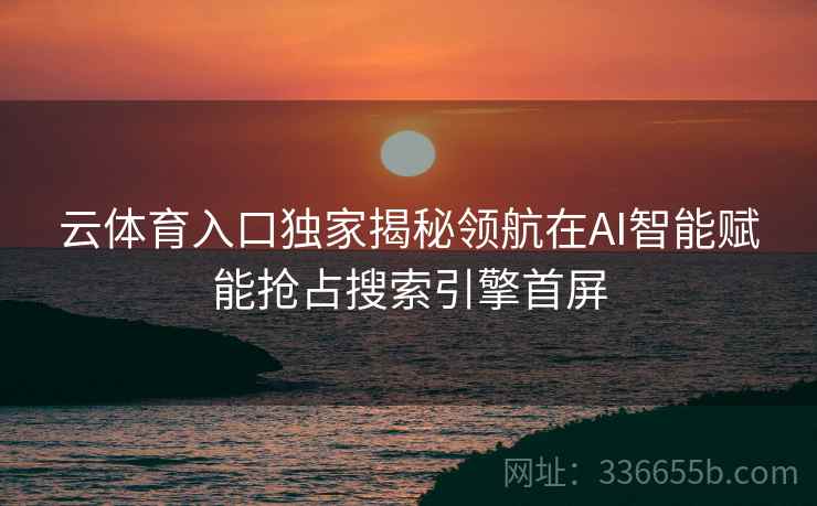 云体育入口独家揭秘领航在AI智能赋能抢占搜索引擎首屏