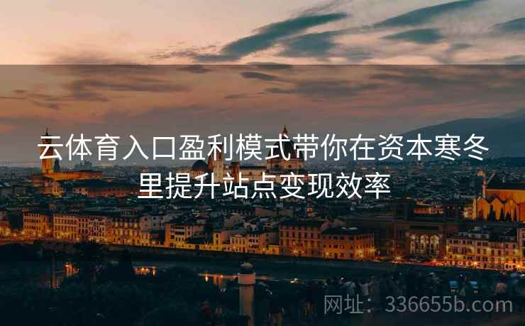 云体育入口盈利模式带你在资本寒冬里提升站点变现效率